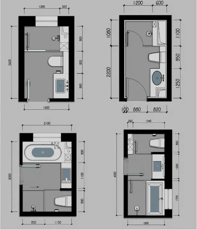 Mẫu 1: Bố Trí Nhà Vệ Sinh Hiện Đại Tiện Dụng I QA Home