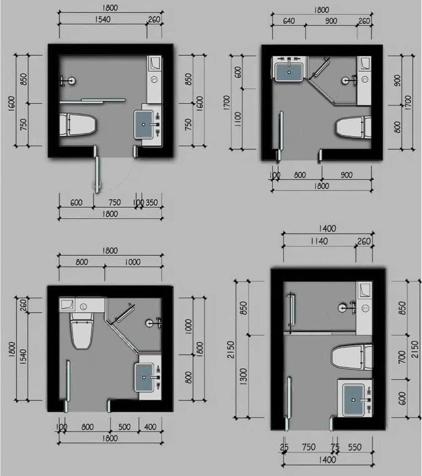 Mẫu 3: Bố Trí Nhà Vệ Sinh Hiện Đại Tiện Dụng I QA Home