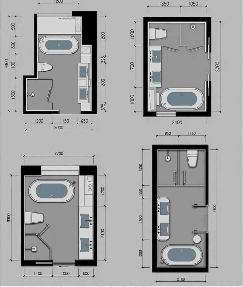 Mẫu 2: Bố Trí Nhà Vệ Sinh Hiện Đại Tiện Dụng I QA Home