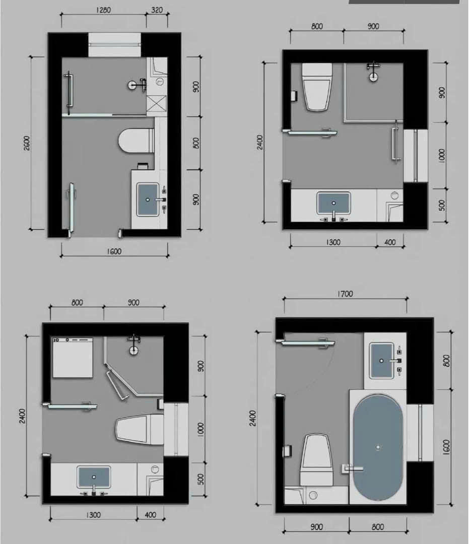 Mẫu 5: Bố Trí Nhà Vệ Sinh Hiện Đại Tiện Dụng I QA Home