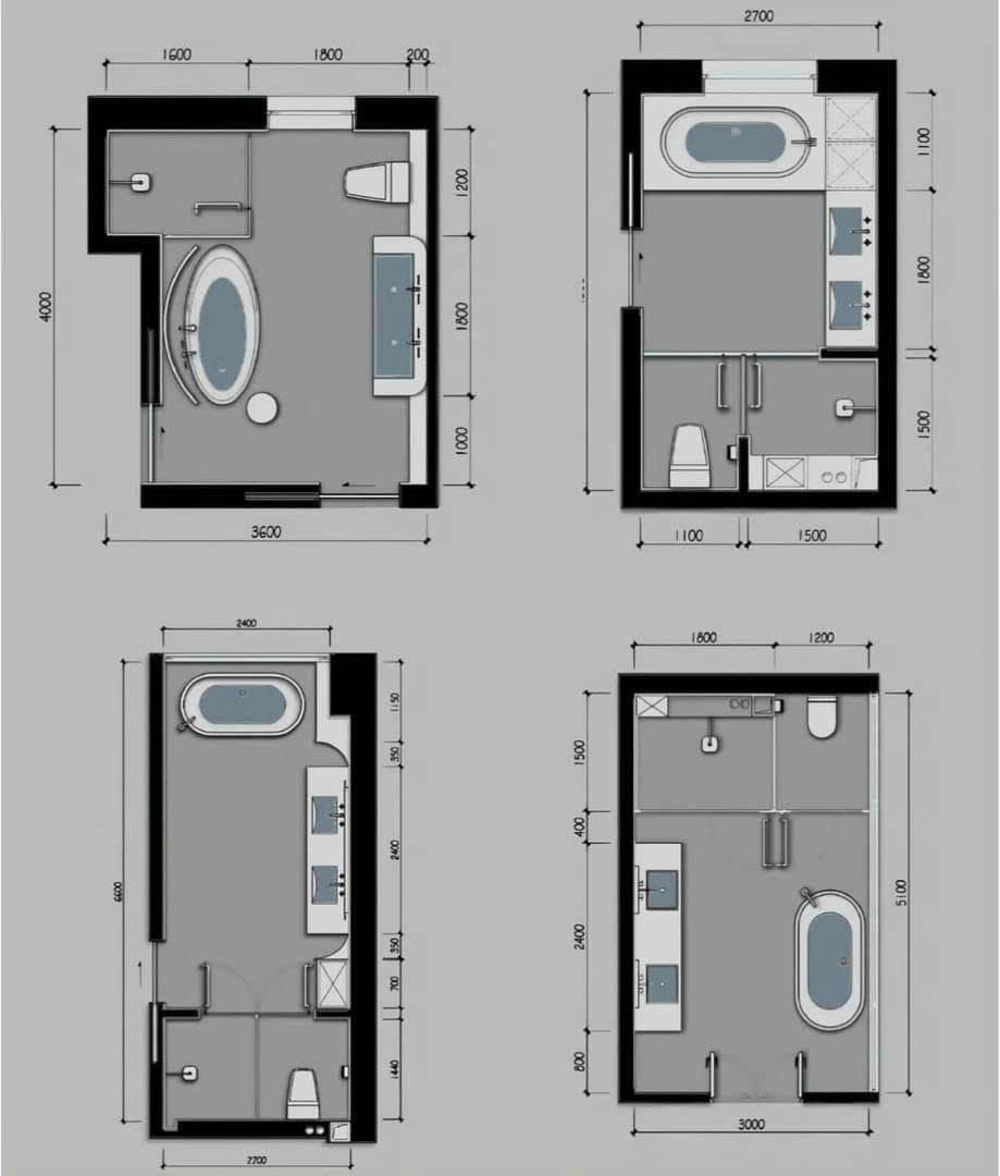 Mẫu 6: Bố Trí Nhà Vệ Sinh Hiện Đại Tiện Dụng I QA Home