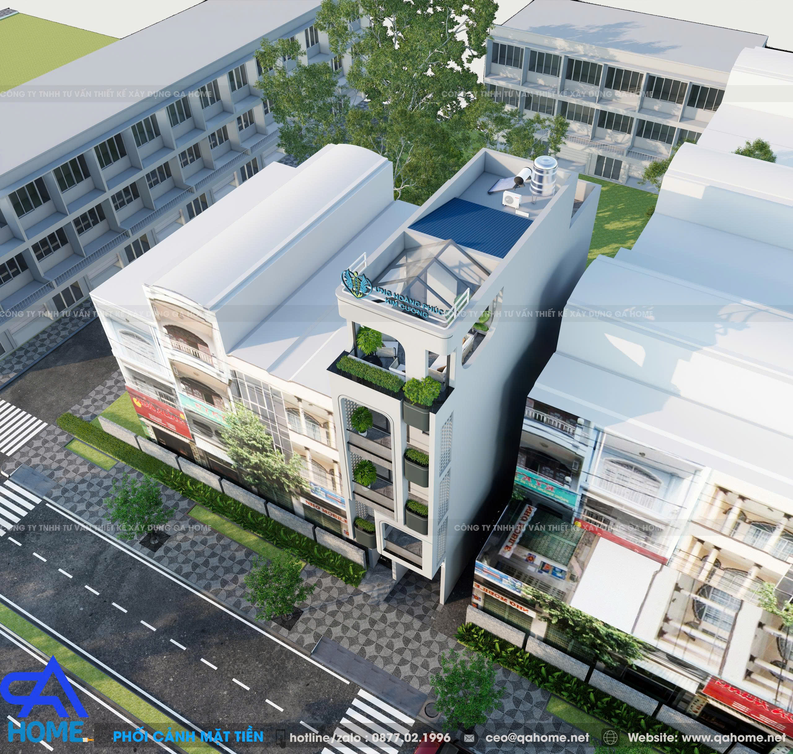Dự Án Thiết Kế Nhà Ở Kết Hợp Showroom Hiện Đại Của Ca Sĩ Ưng Hoàng Phúc