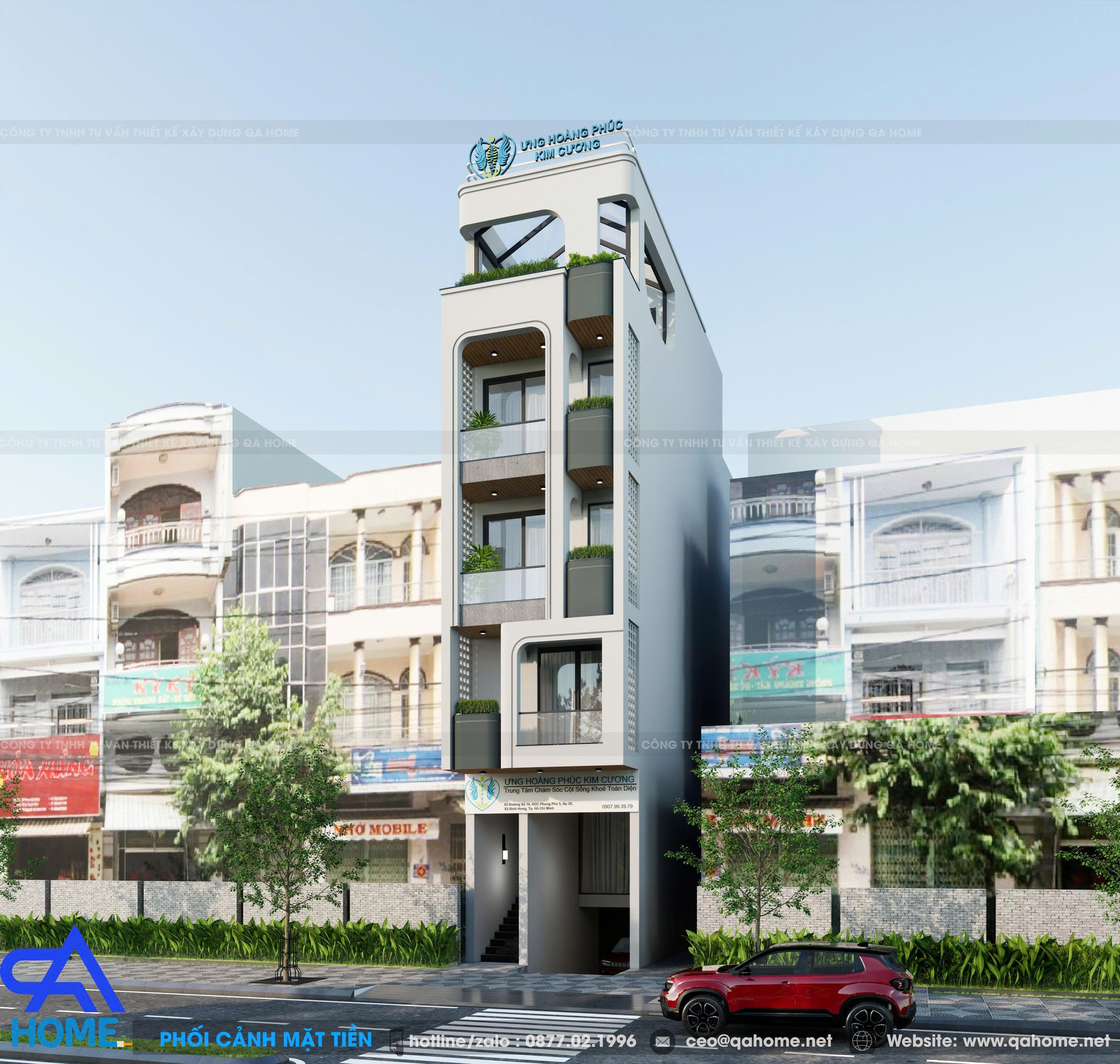Dự Án Thiết Kế Nhà Ở Kết Hợp Showroom Hiện Đại Của Ca Sĩ Ưng Hoàng Phúc