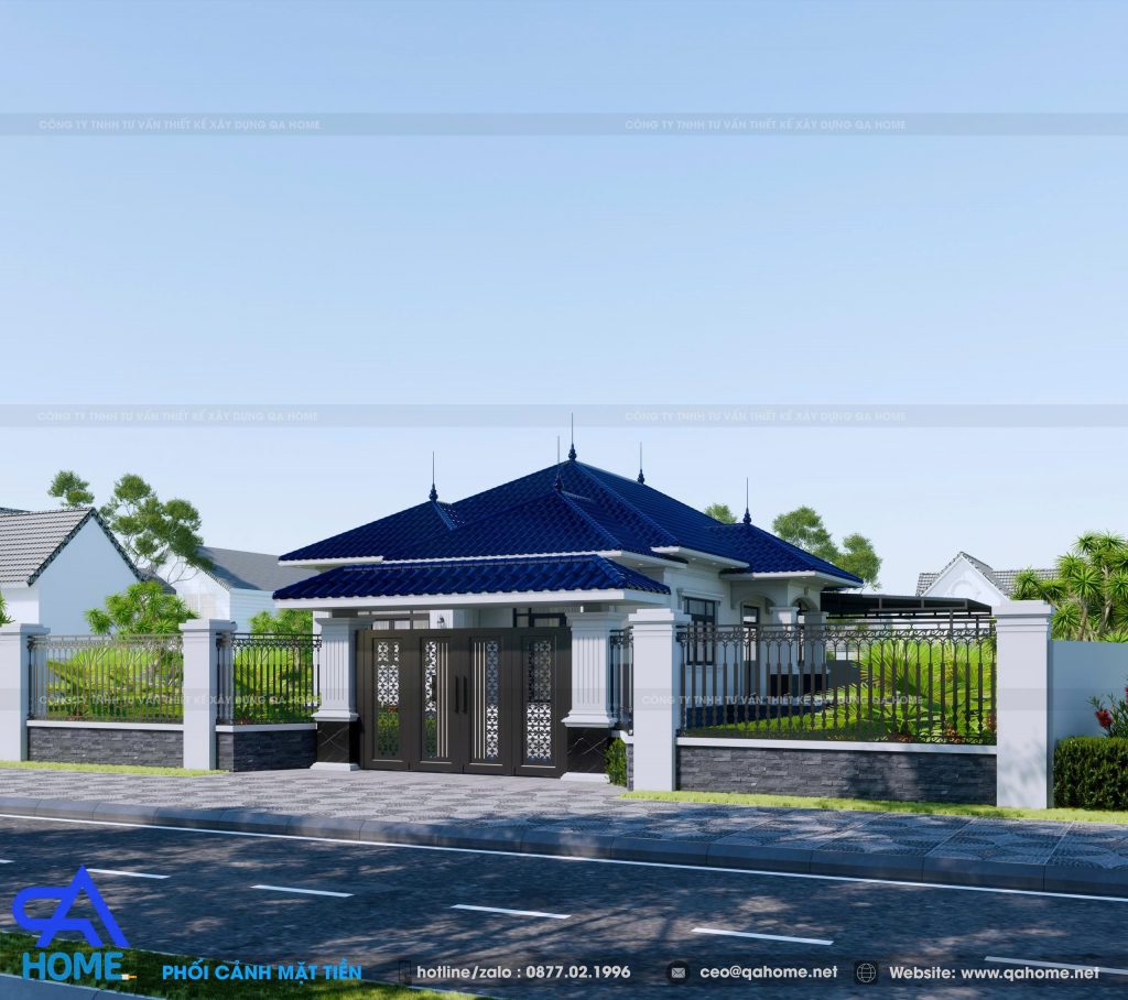 Dự Án Thiết Kế Nhà Vườn 1 Tầng Mái Nhật Đẹp Tại Hà Tĩnh I Anh Chinh