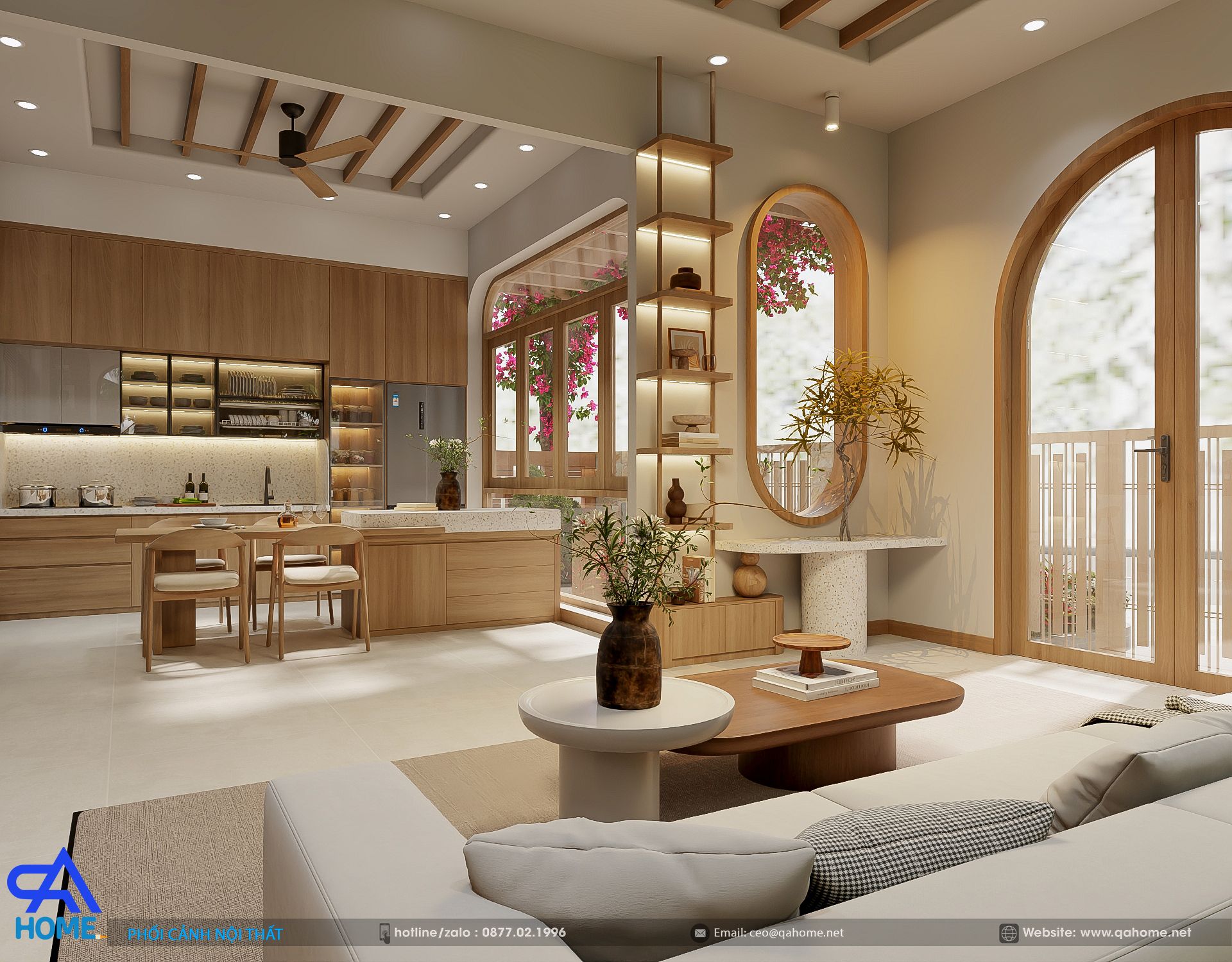Nhà cấp 4 hiện đại mái ngói