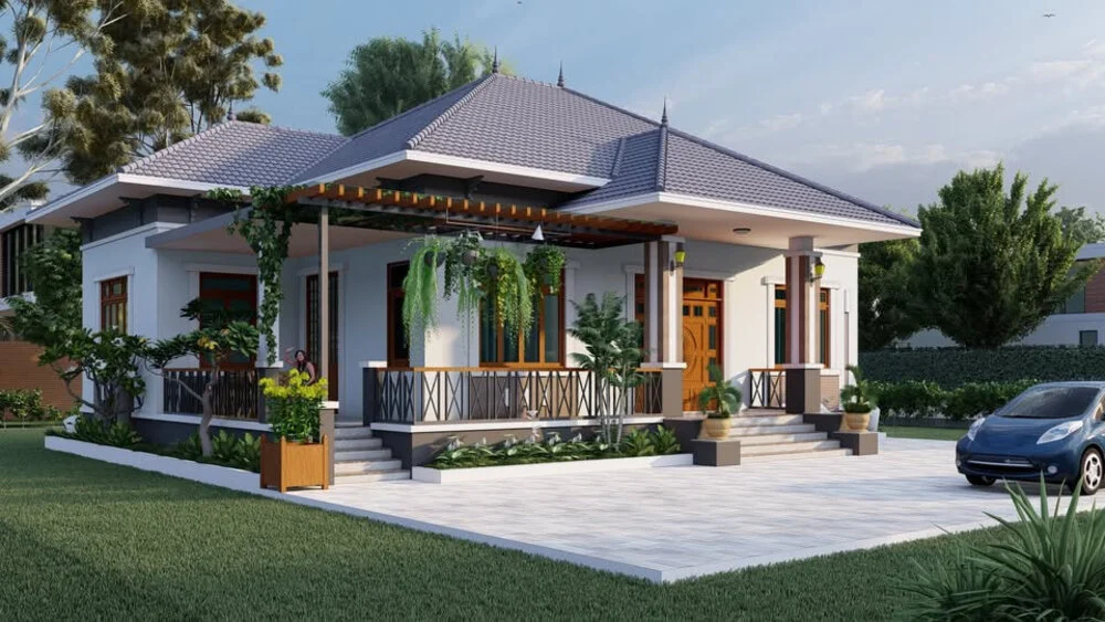mẫu nhà cấp 4 hiện đại 3 phòng ngủ (1)
