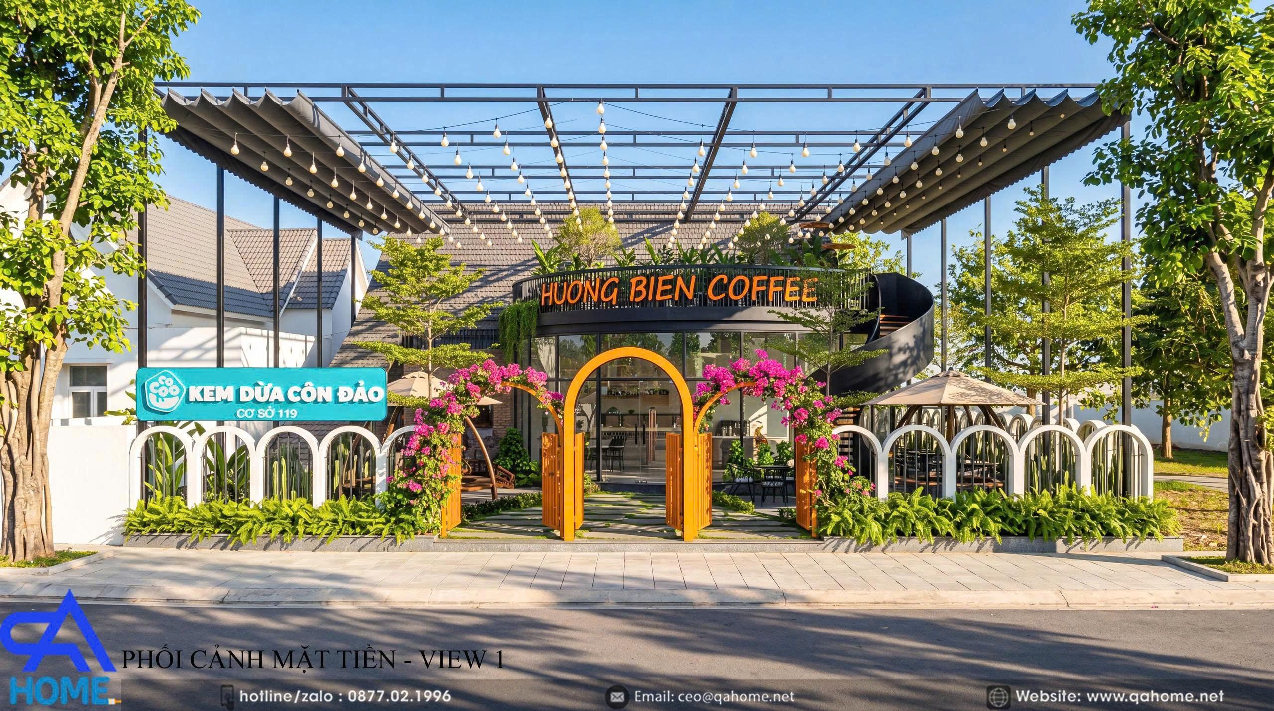 Dự án thiết kế quán Cafe tại QA Home 