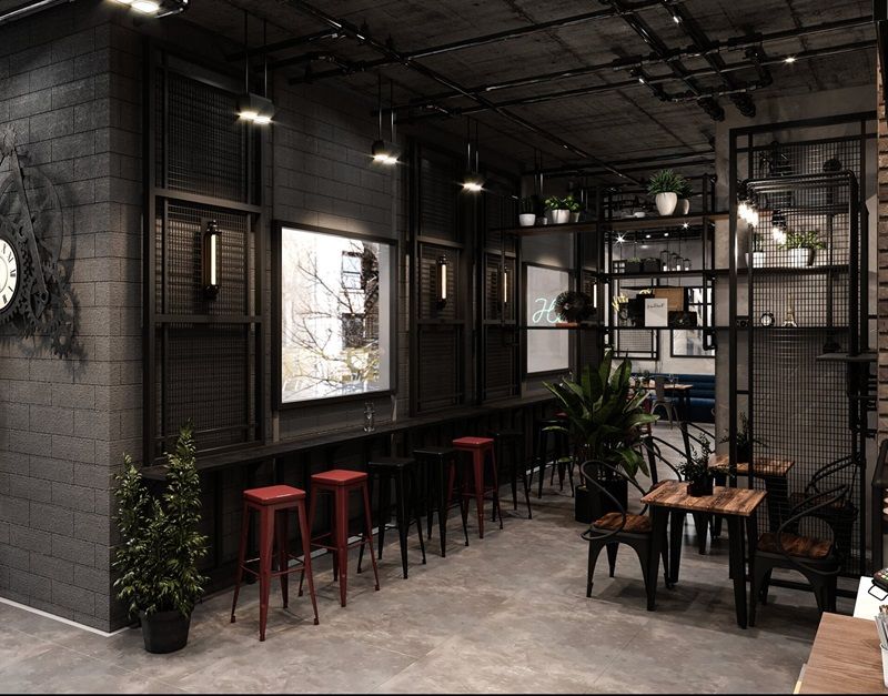 Thi công quán Cafe